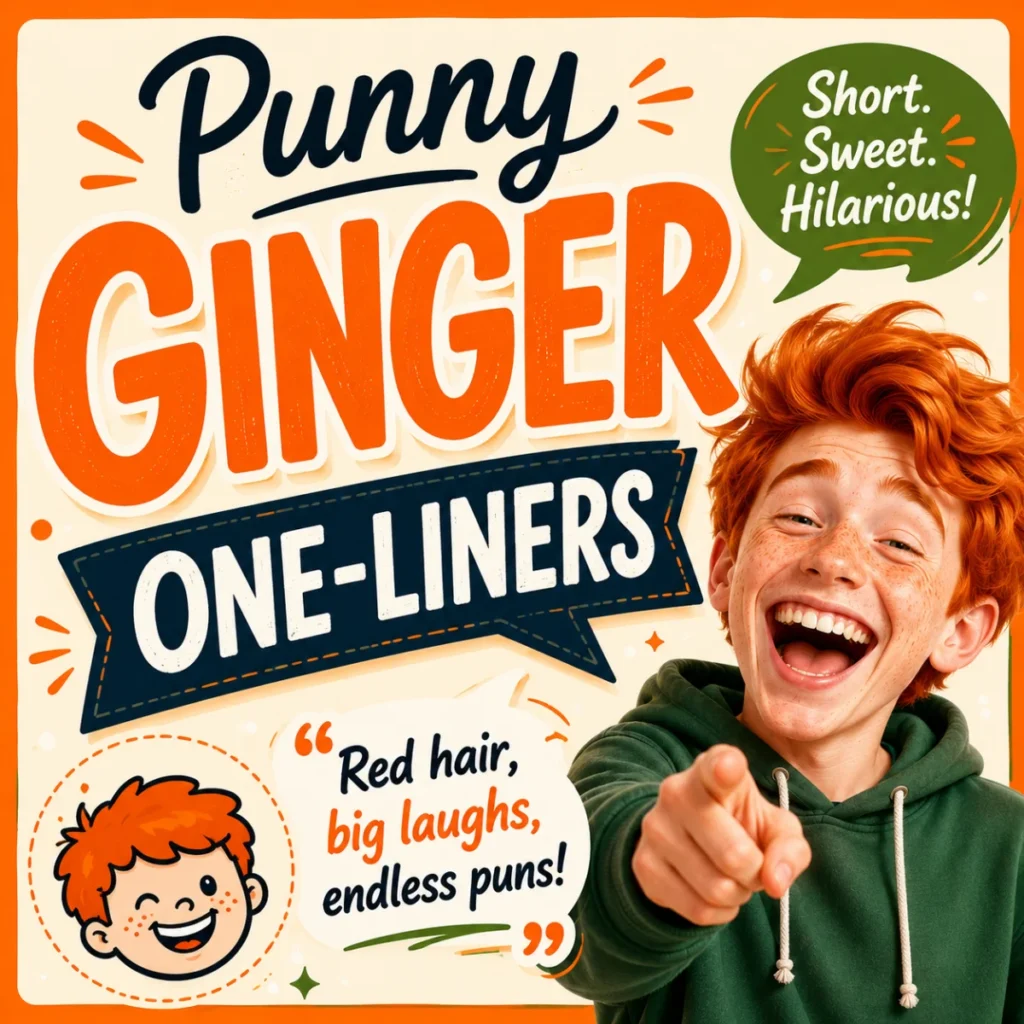 Punny Ginger One-Liners