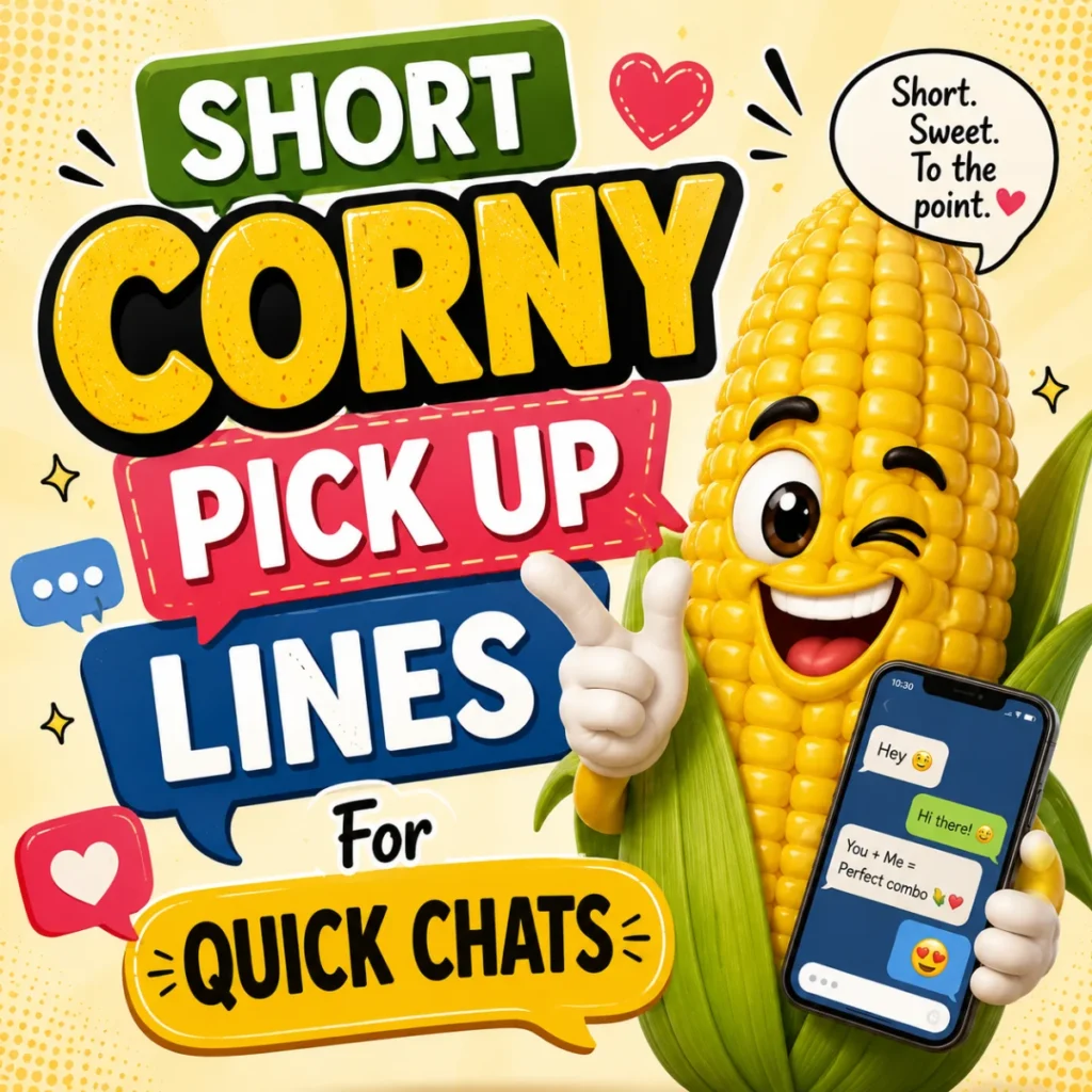 Short Corny Pick Up Lines For Quick Chats