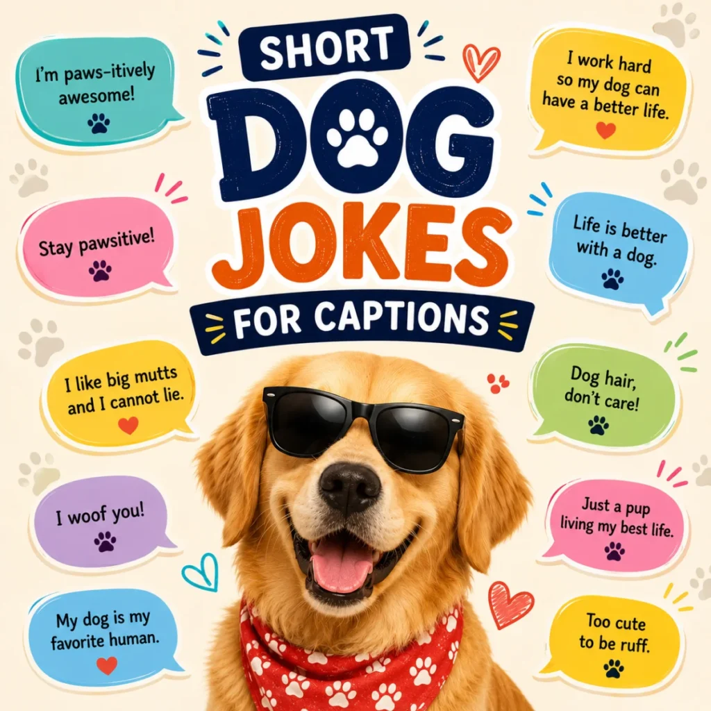 Short Dog Jokes for Captions