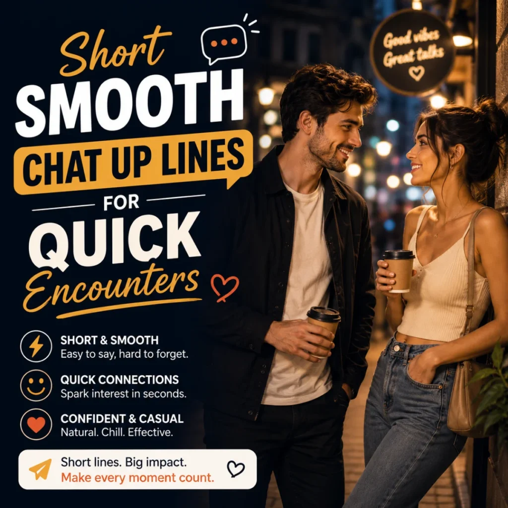 Short Smooth Chat Up Lines For Quick Encounters