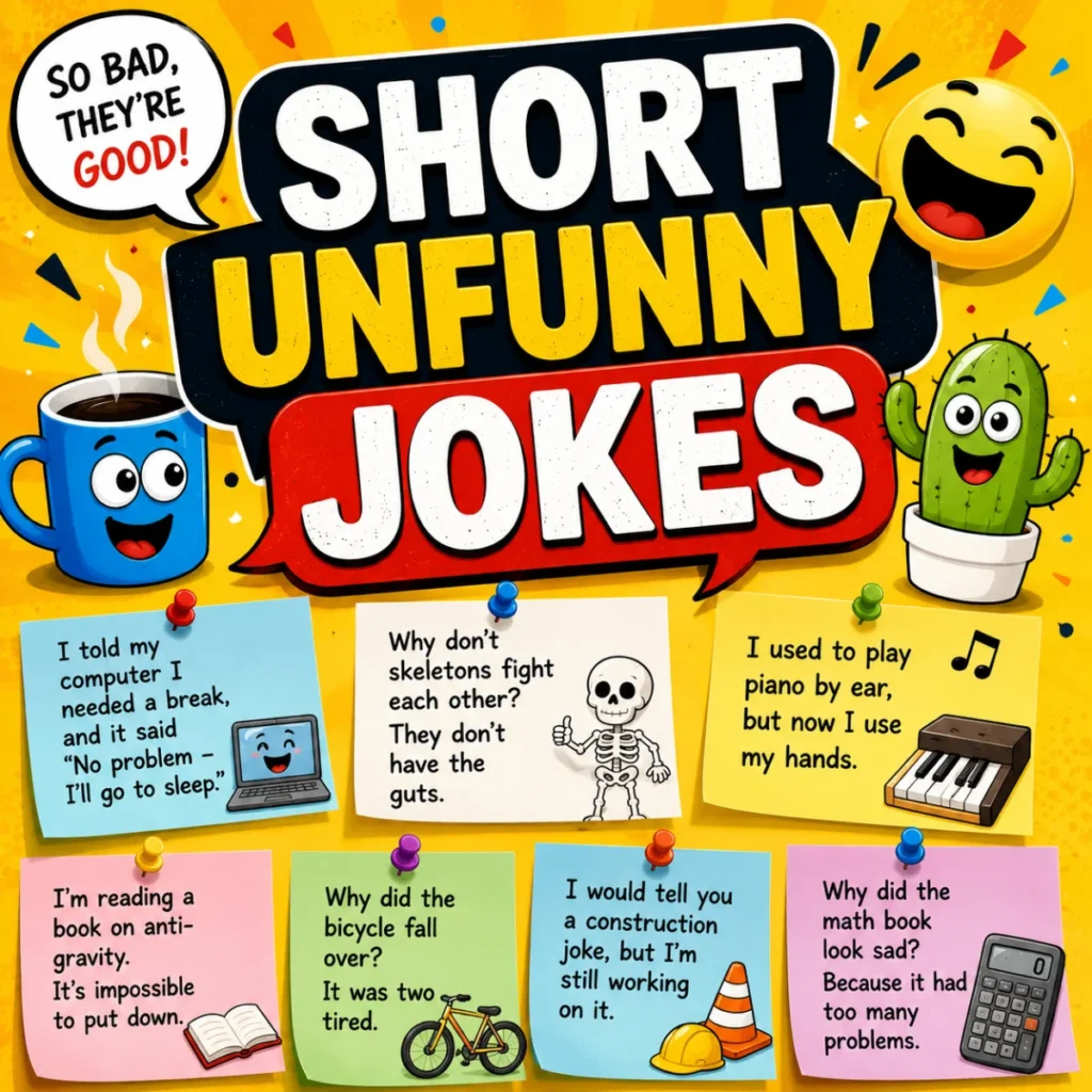 Short Unfunny Jokes