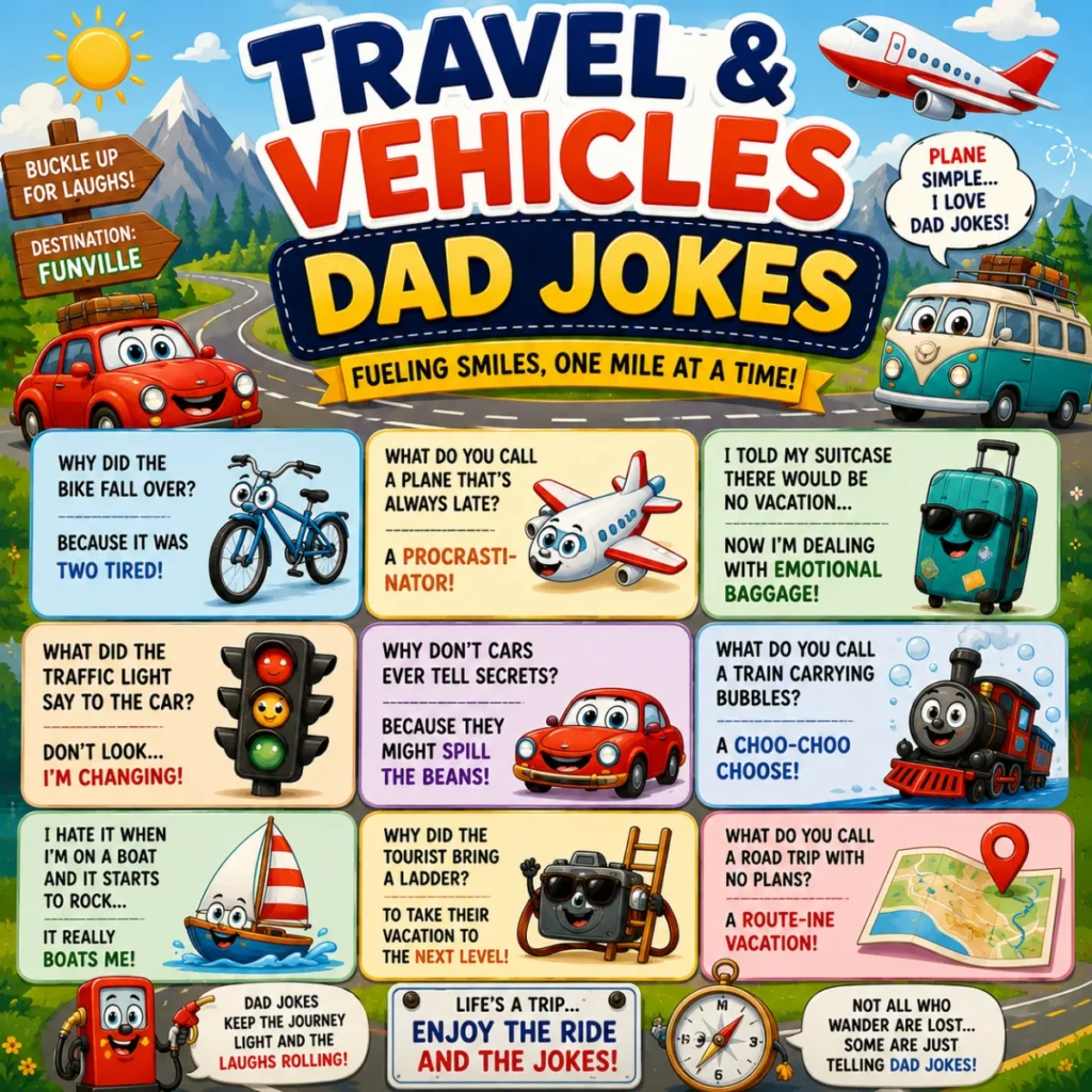 Travel & Vehicles Dad Jokes