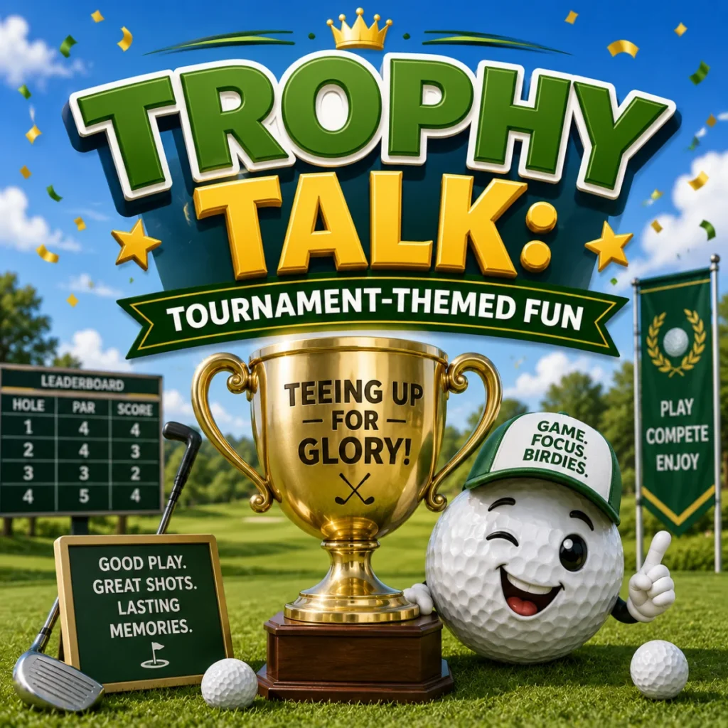 Trophy Talk Tournament-Themed Fun