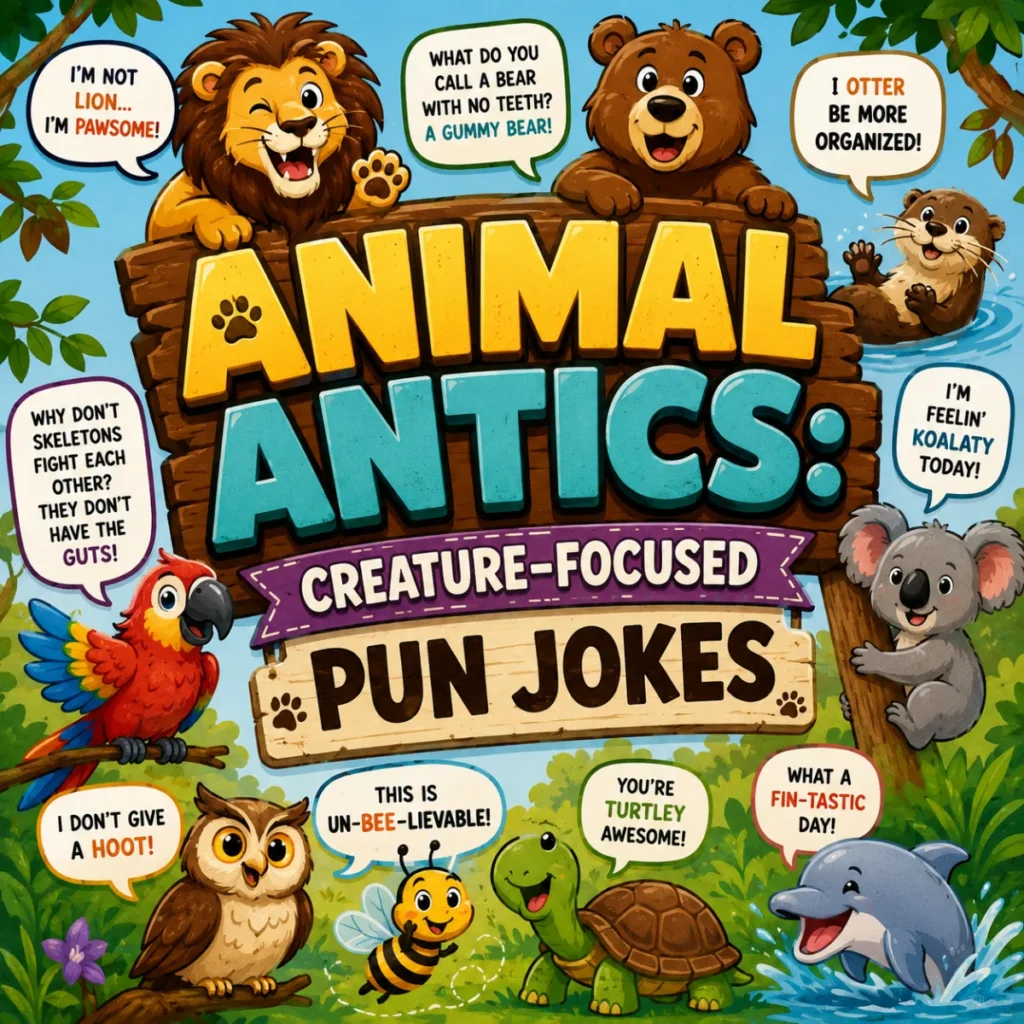 Animal Antics Creature-Focused Pun Jokes