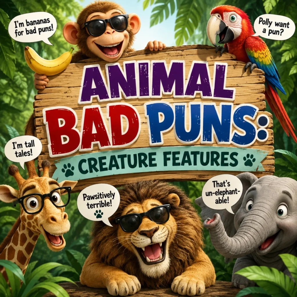 Animal Bad Puns Creature Features