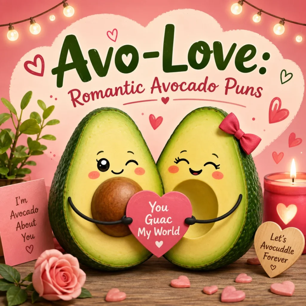 Avo-Love Romantic Avocado Puns