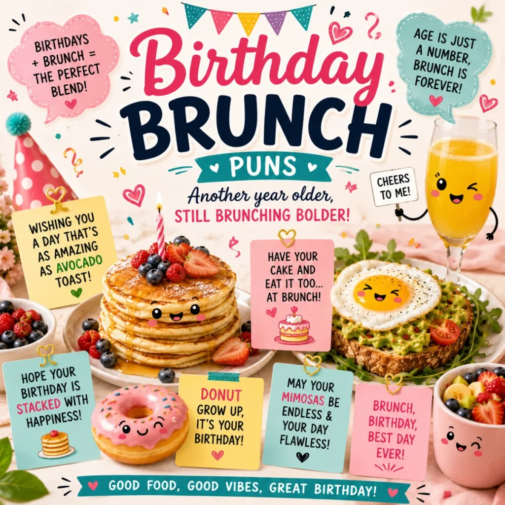 Birthday Brunch Puns