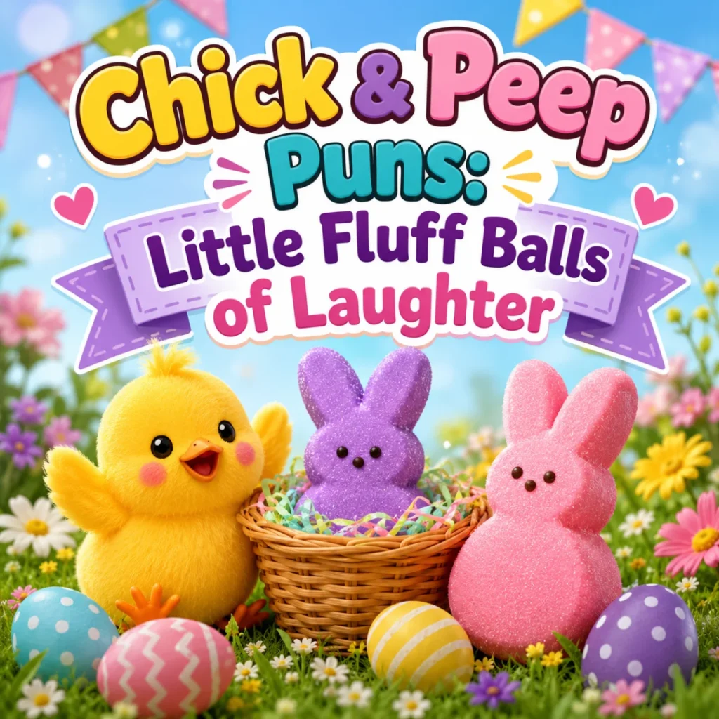 Chick & Peep Puns Little Fluff Balls of Laughter