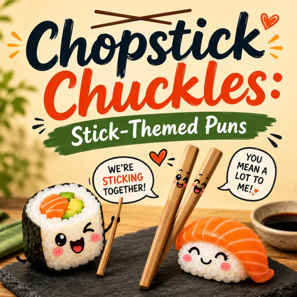 Chopstick Chuckles Stick-Themed Puns