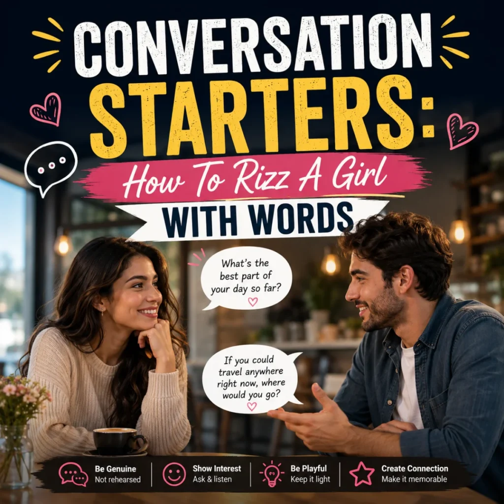 Conversation Starters How To Rizz A Girl With Words