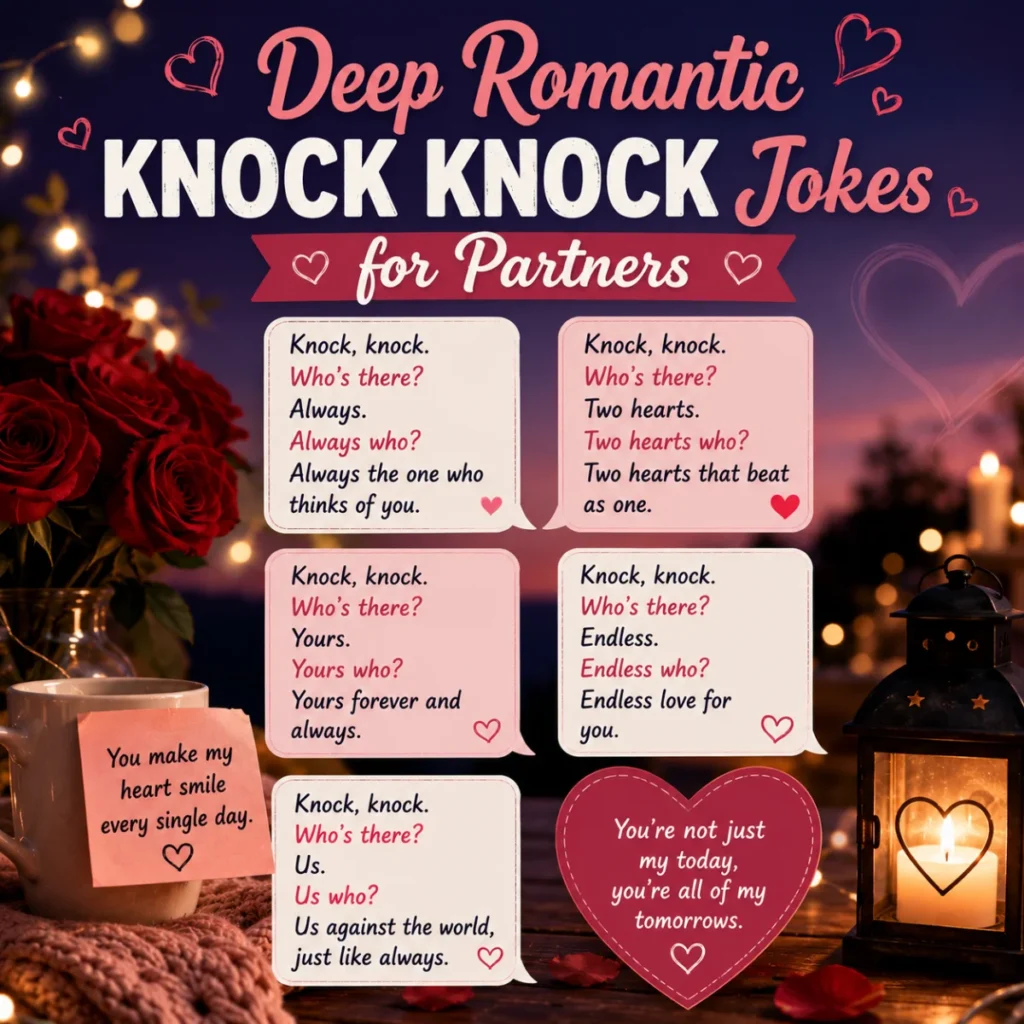 Deep Romantic Knock Knock Jokes for Partners