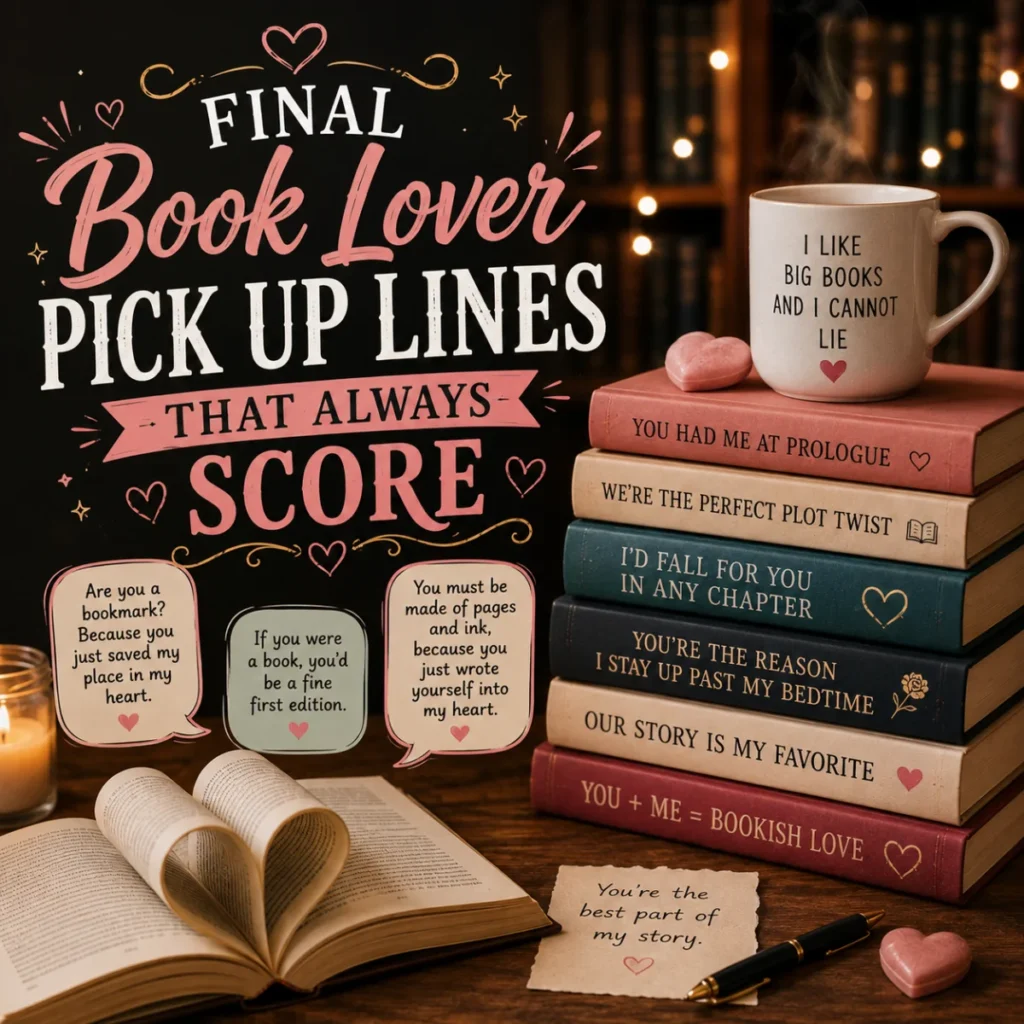 Final Book Lover Pick Up Lines That Always Score