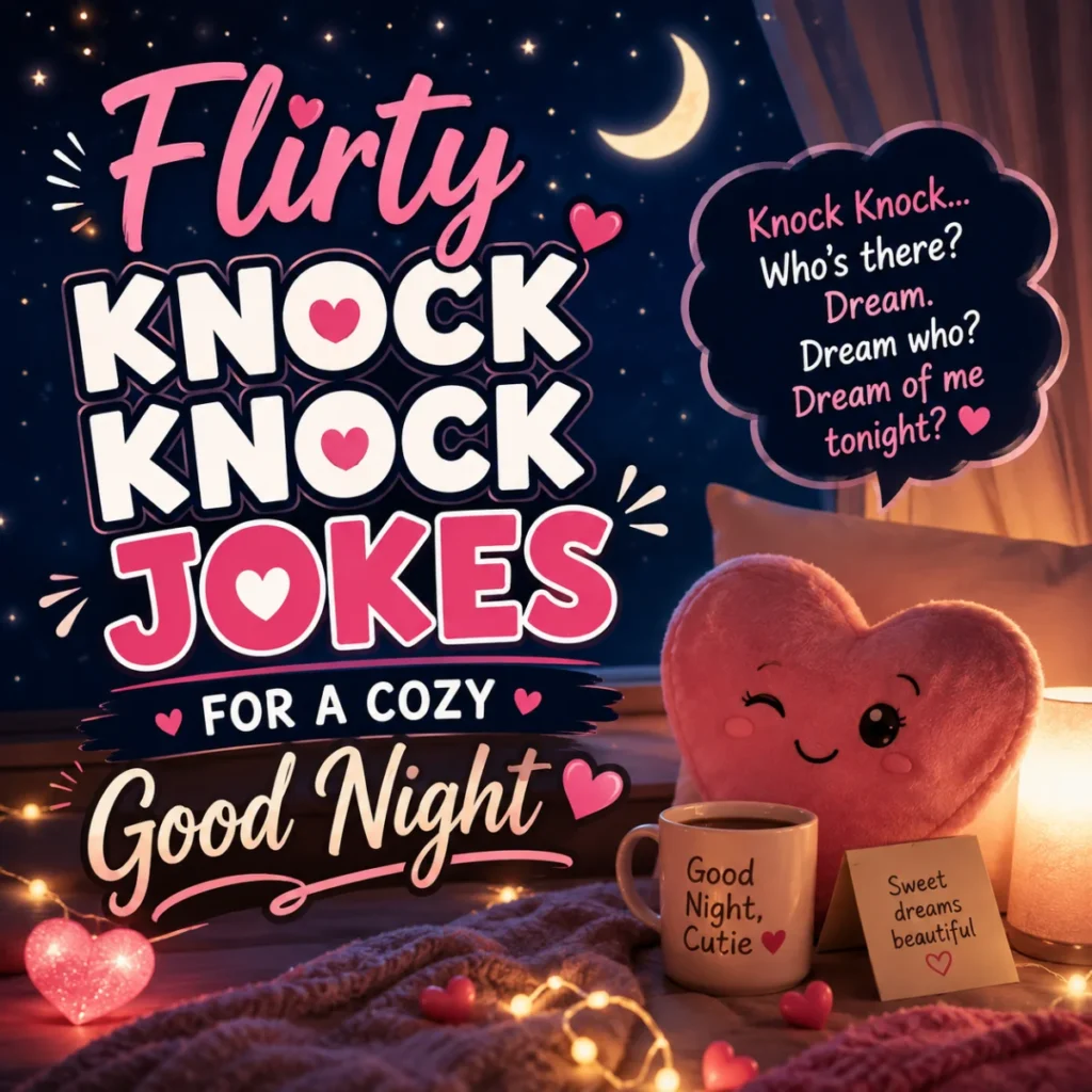 Flirty Knock Knock Jokes for a Cozy Good Night
