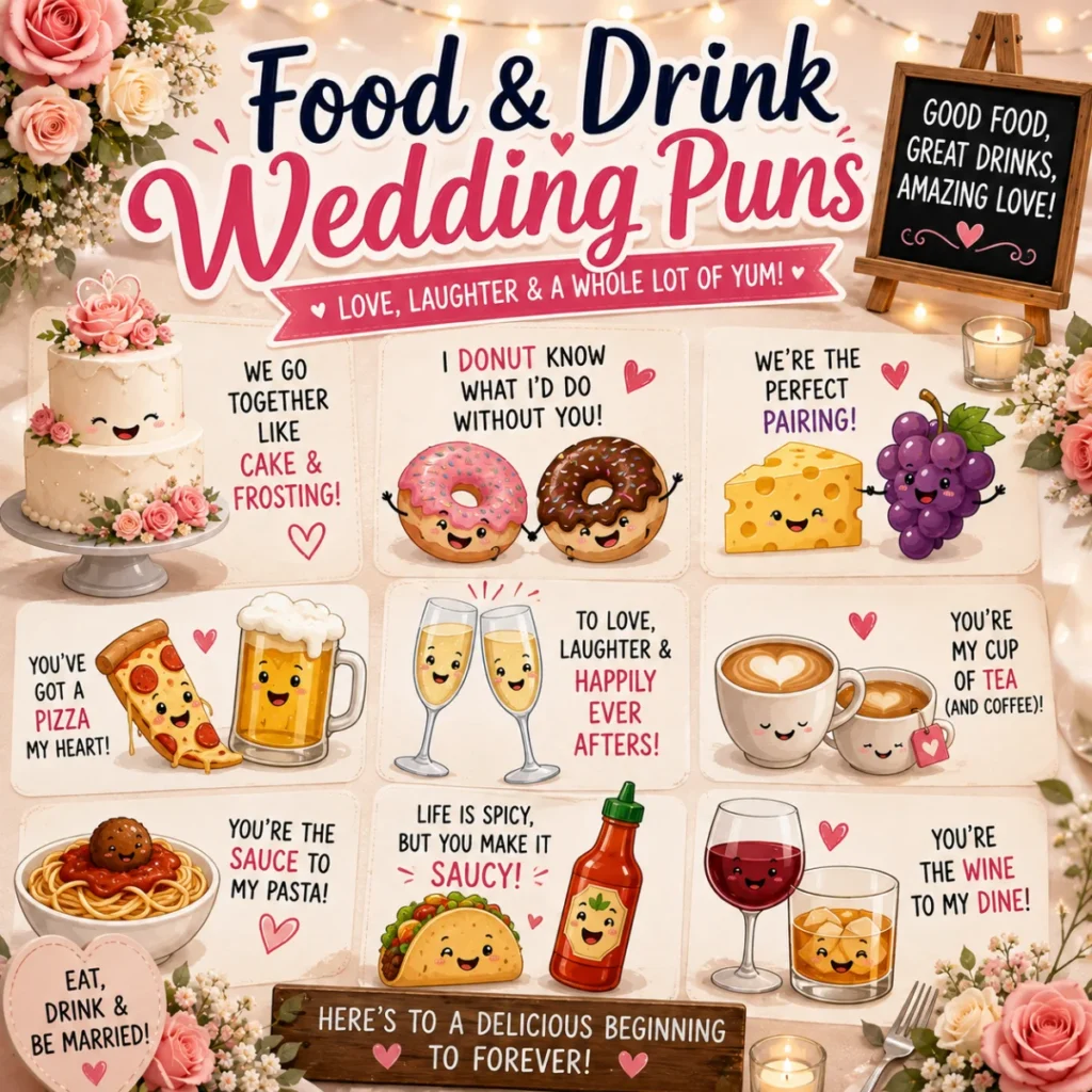 Food & Drink Wedding Puns