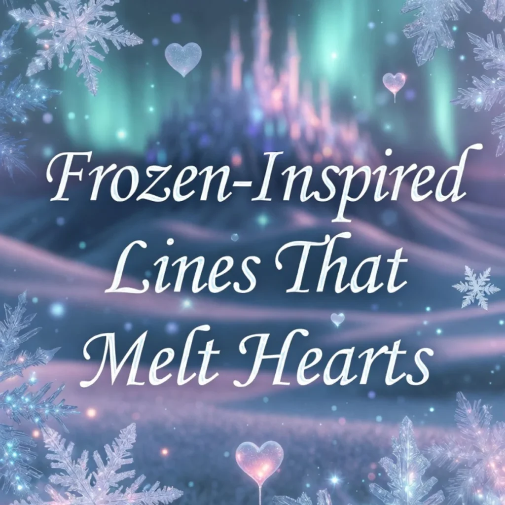 Frozen-Inspired Lines That Melt Hearts