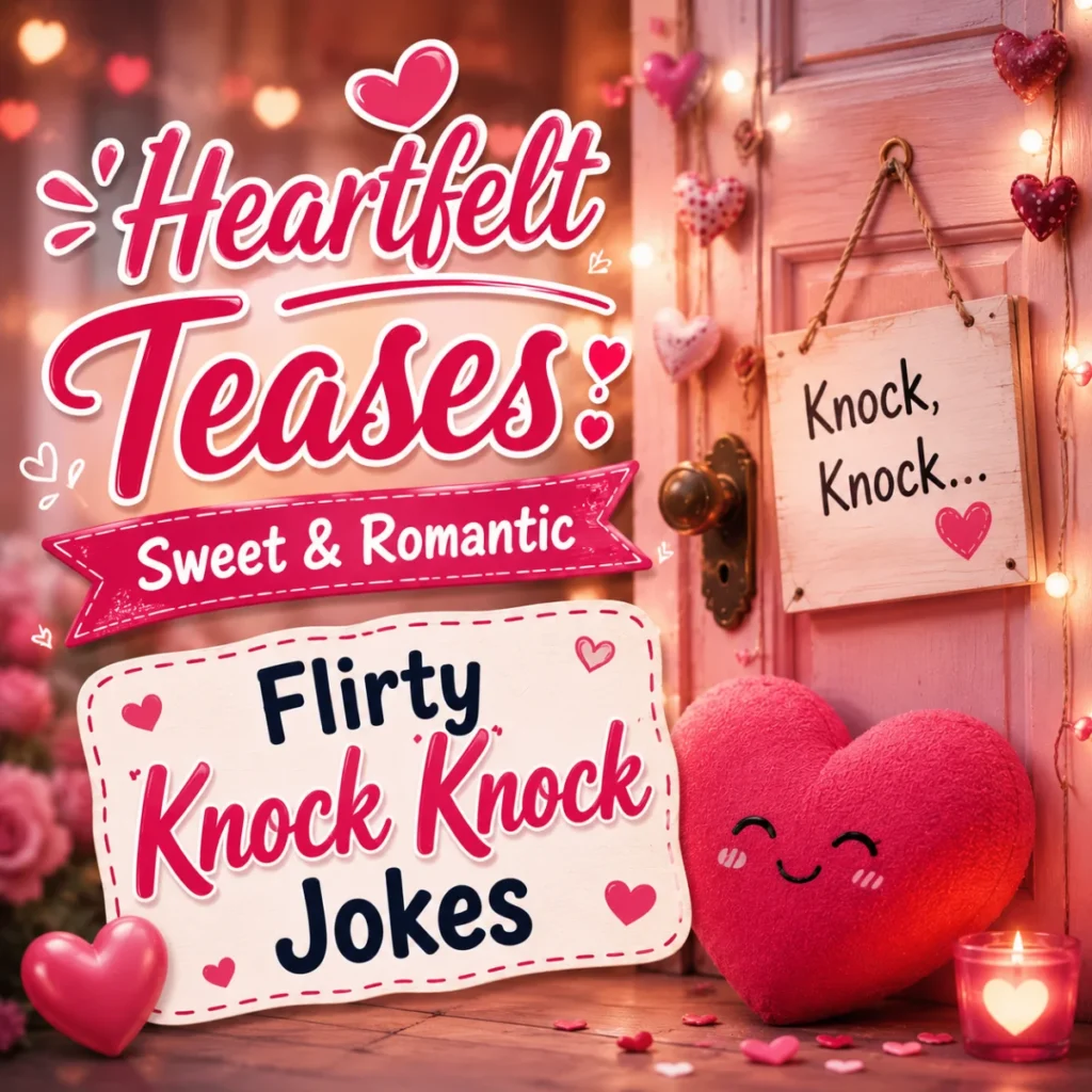Heartfelt Teases Sweet & Romantic Flirty Knock Knock Jokes
