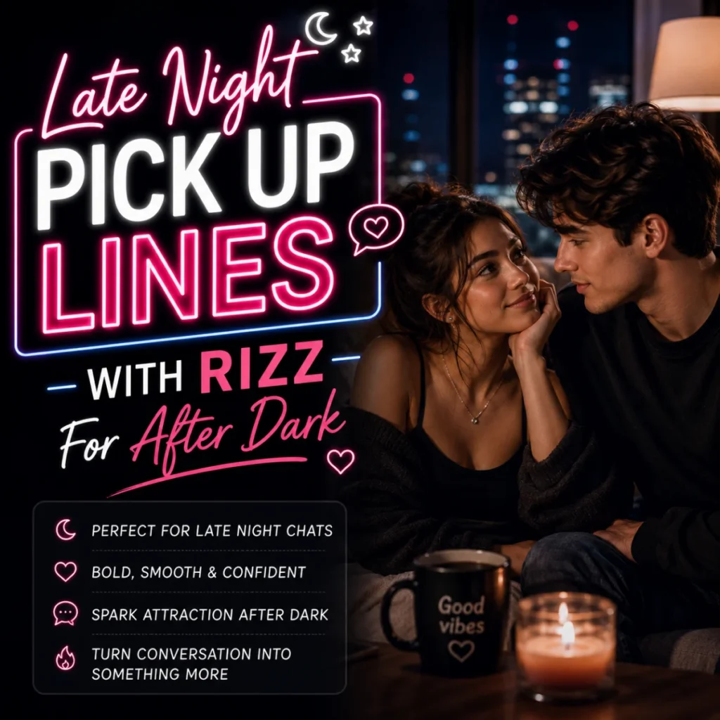 Late Night Pick Up Lines With Rizz For After Dark