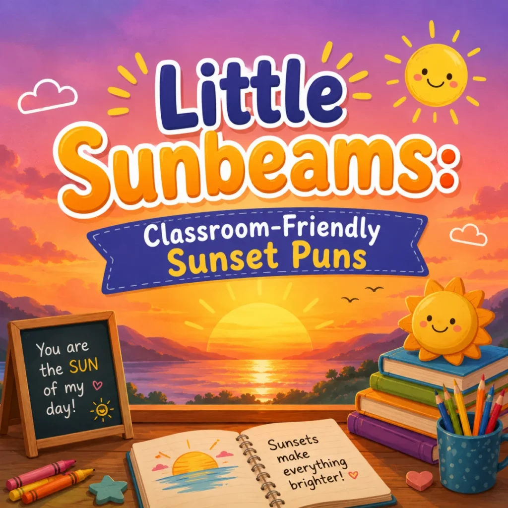 Little Sunbeams Classroom-Friendly Sunset Puns