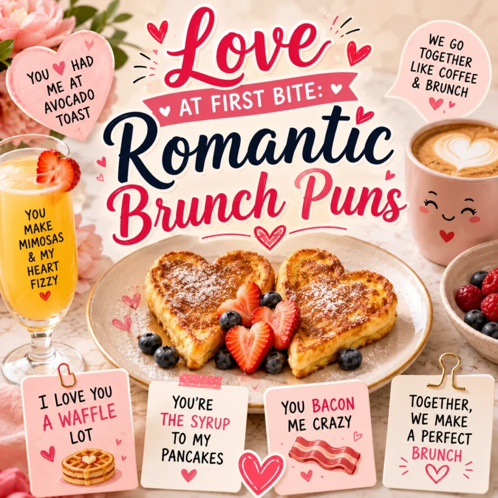 Love at First Bite Romantic Brunch Puns