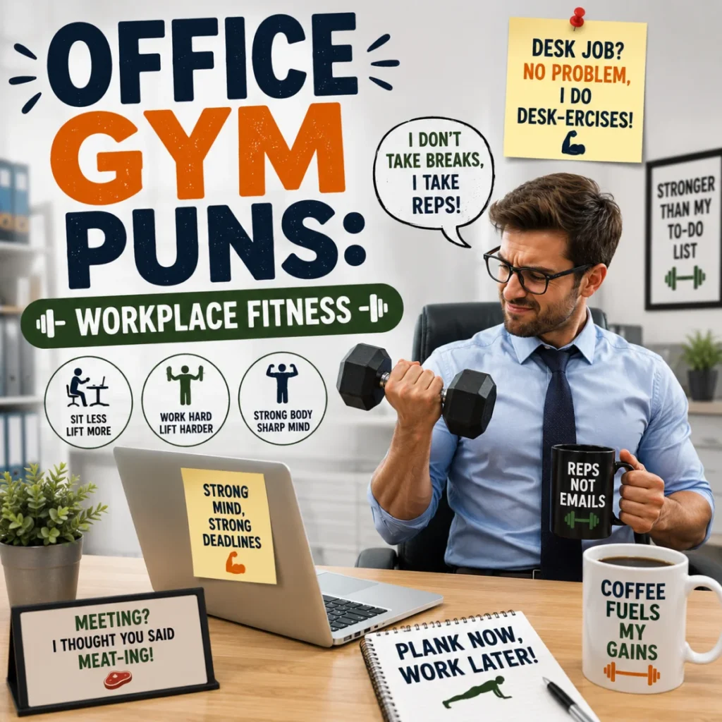 Office Gym Puns Workplace Fitness