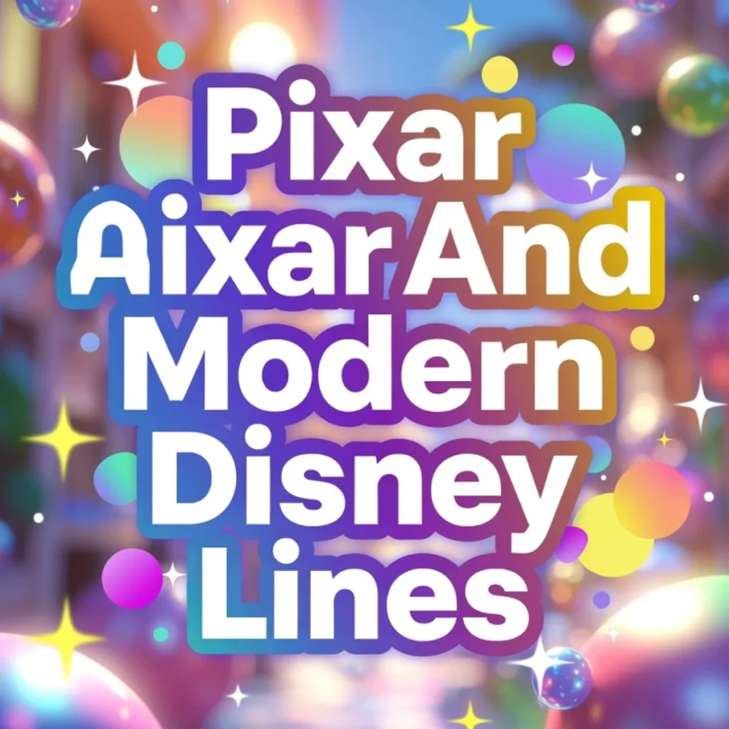Pixar And Modern Disney Lines