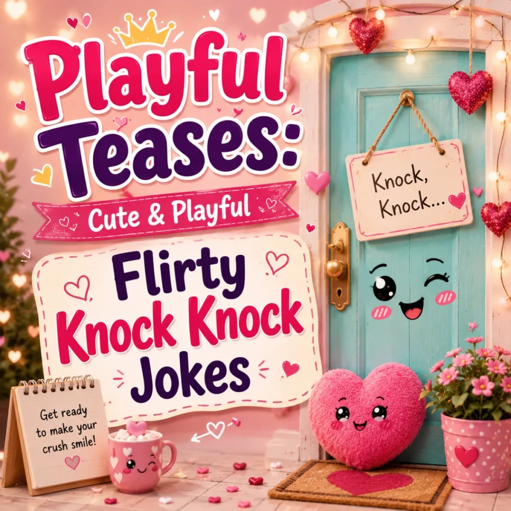 Playful Teases Cute & Playful Flirty Knock Knock Jokes
