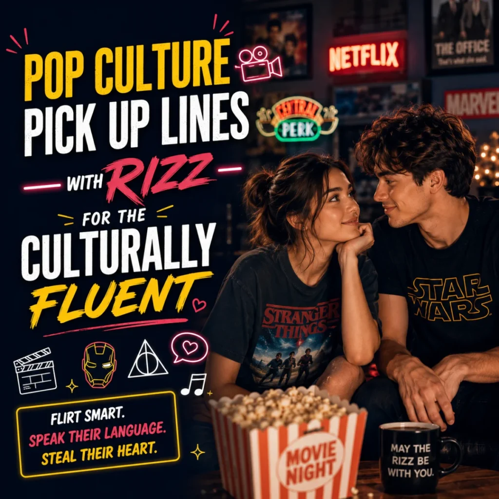 Pop Culture Pick Up Lines With Rizz For The Culturally Fluent