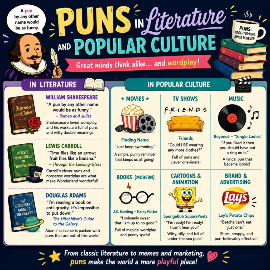 Puns in Literature and Popular Culture