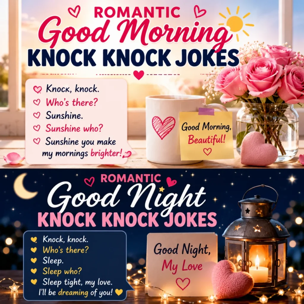 Romantic Good Morning & Good Night Knock Knock Jokes