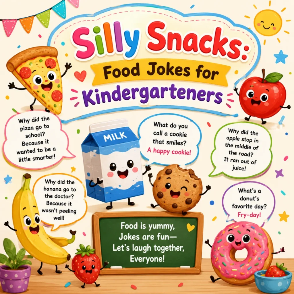 Silly Snacks Food Jokes for Kindergarteners