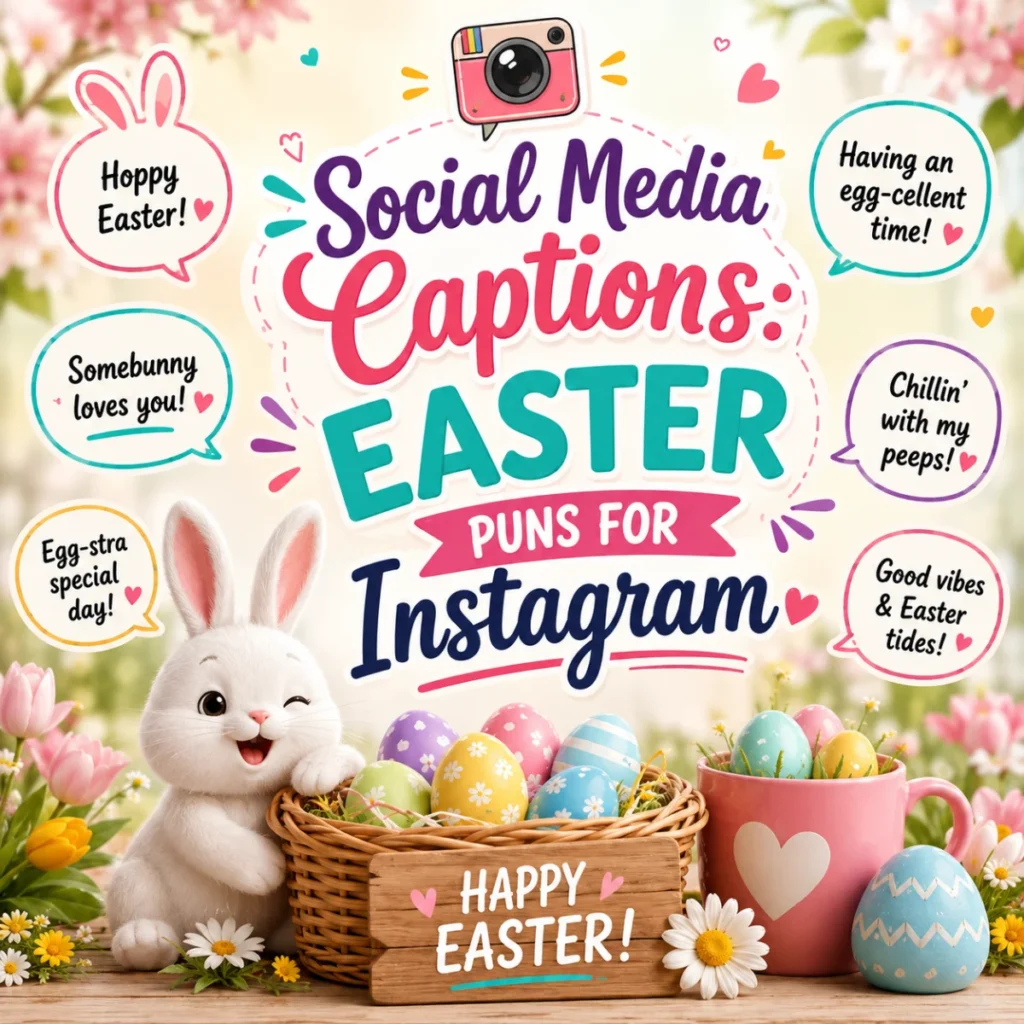 Social Media Captions Easter Puns for Instagram