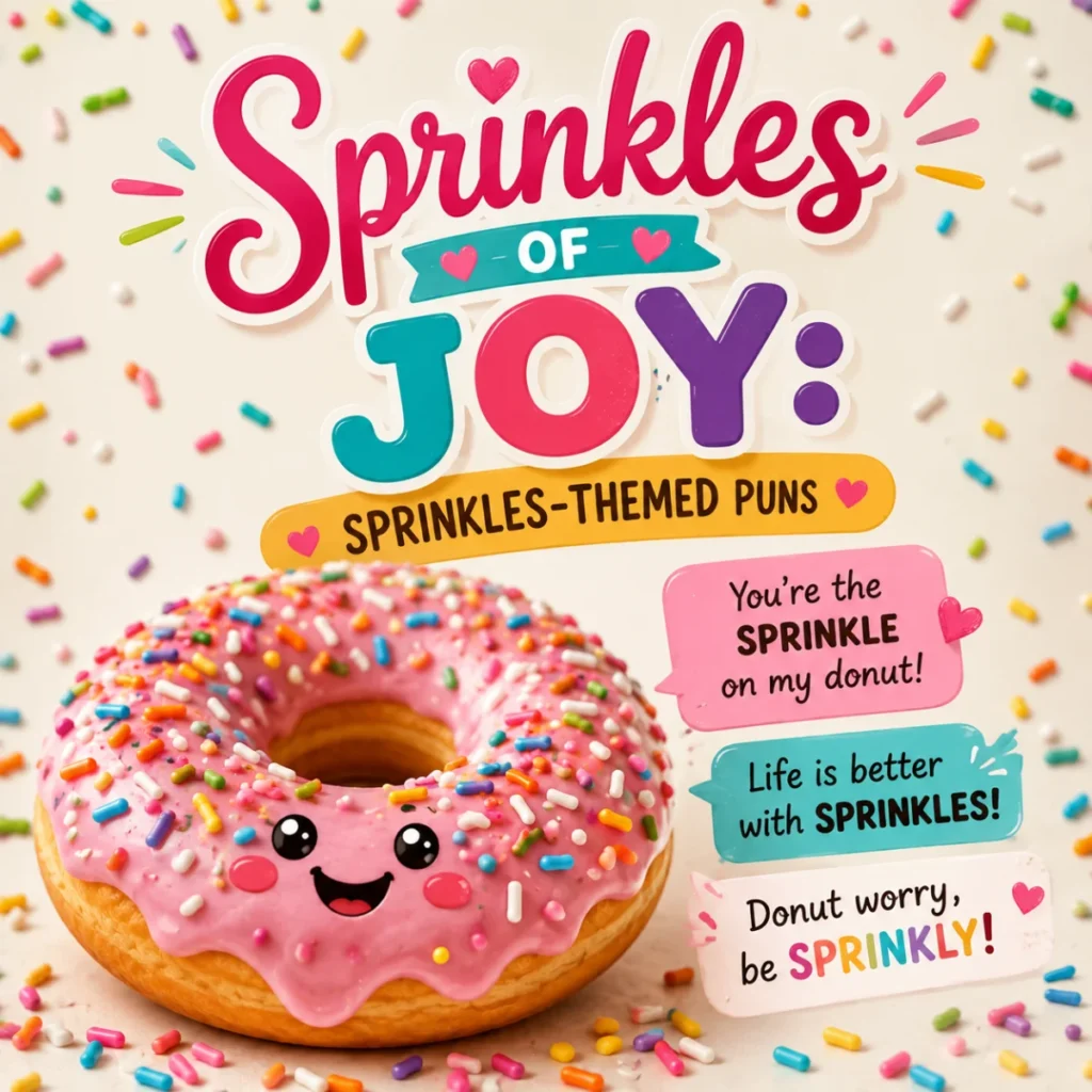 Sprinkles of Joy Sprinkles-Themed Puns