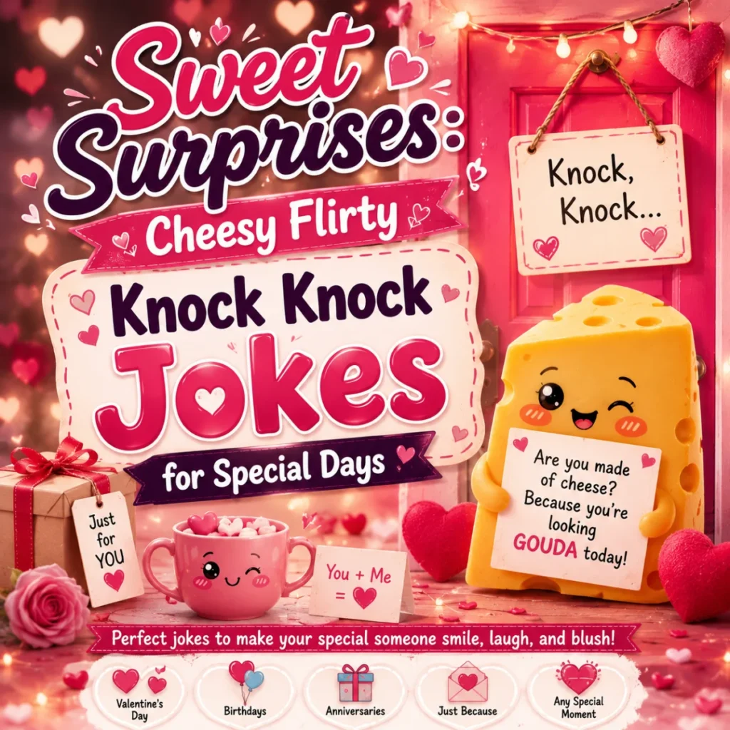 Sweet Surprises Cheesy Flirty Knock Knock Jokes for Special Days