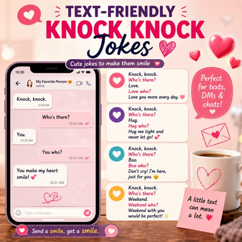 Text-Friendly Knock Knock Jokes