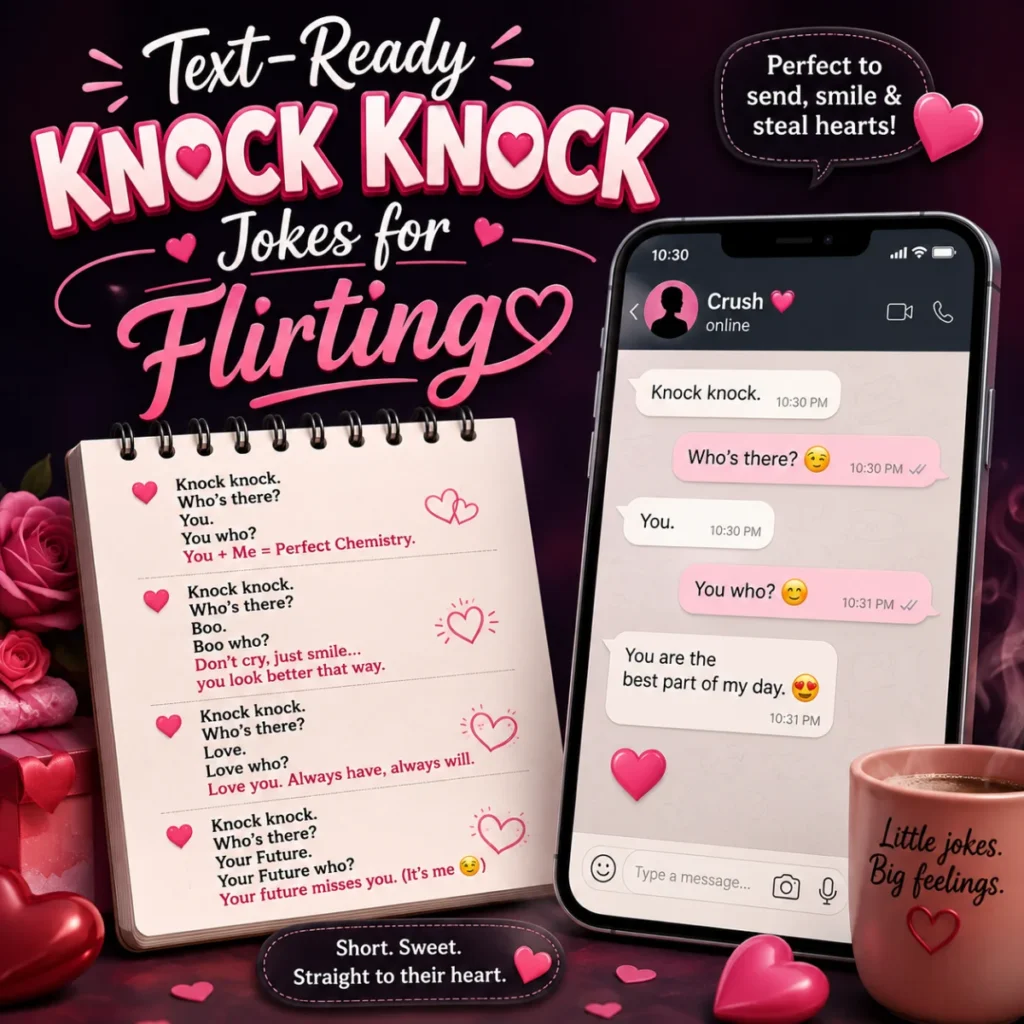 Text-Ready Knock Knock Jokes for Flirting