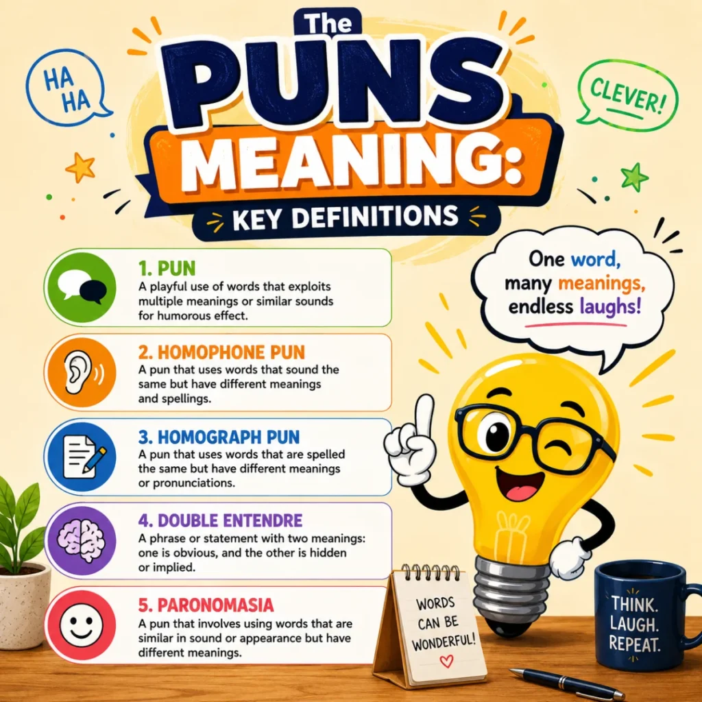 The Puns Meaning Key Definitions