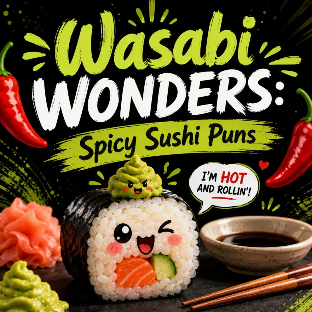Wasabi Wonders Spicy Sushi Puns