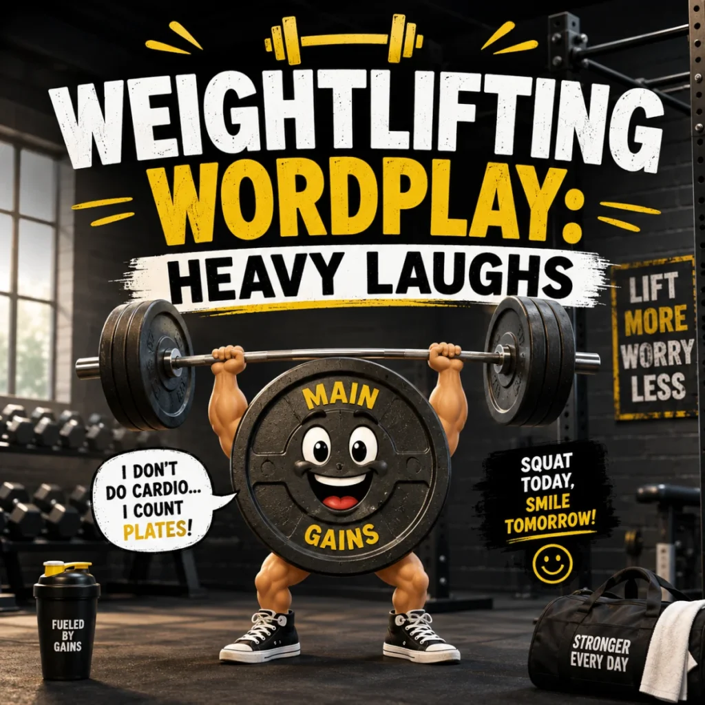 Weightlifting Wordplay Heavy Laughs
