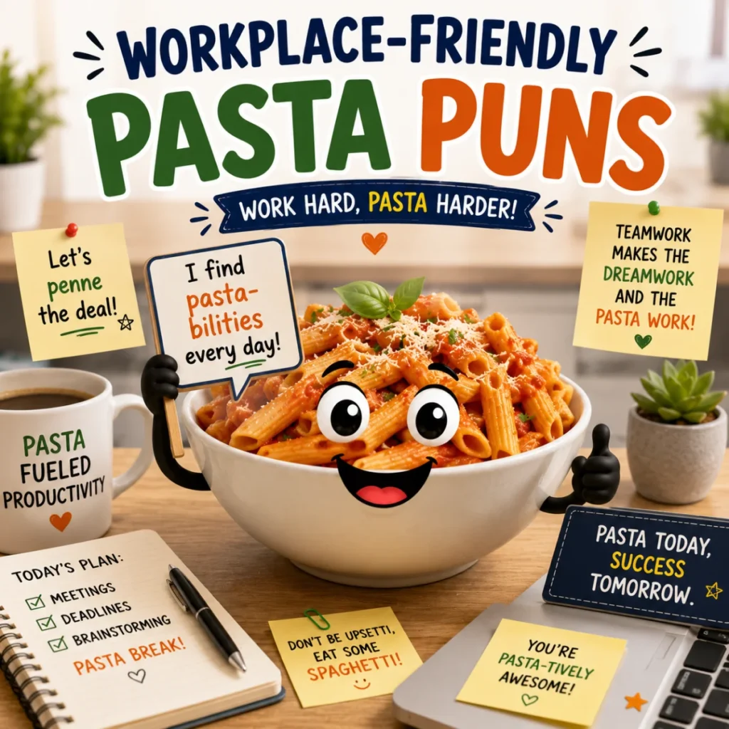 Workplace-Friendly Pasta Puns