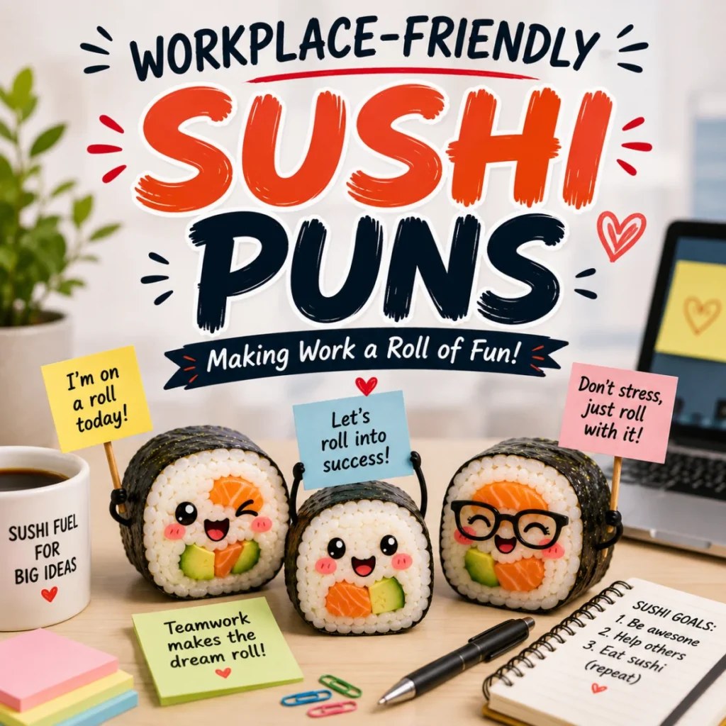 Workplace-Friendly Sushi Puns