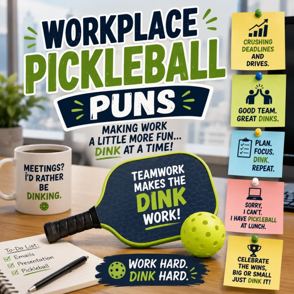 Workplace Pickleball Puns