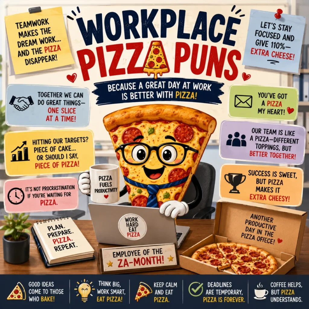 Workplace Pizza Puns