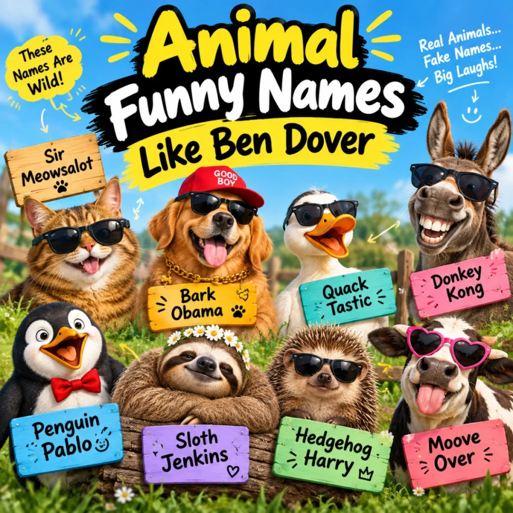 Animal Funny Names Like Ben Dover