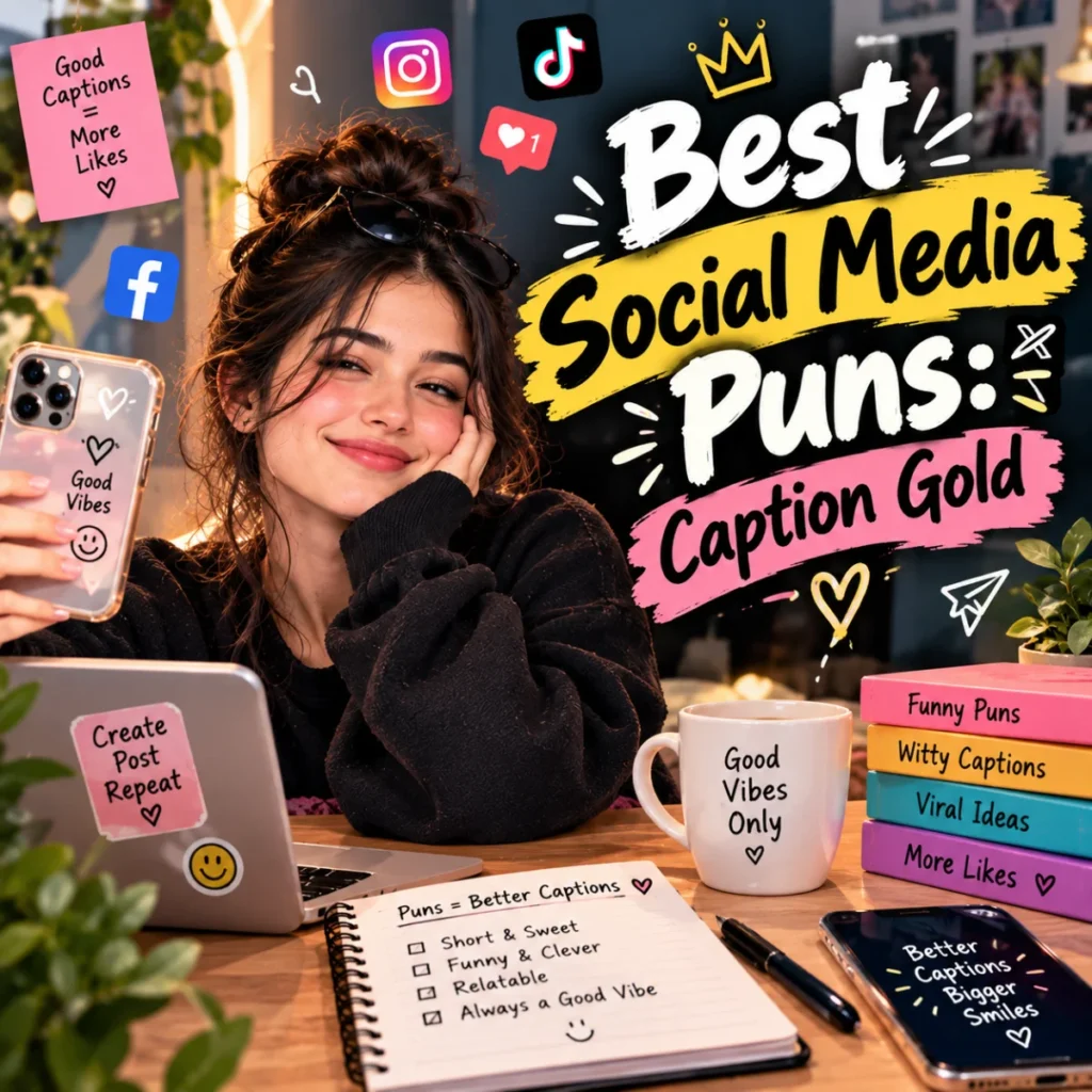 Best Social Media Puns Caption Gold