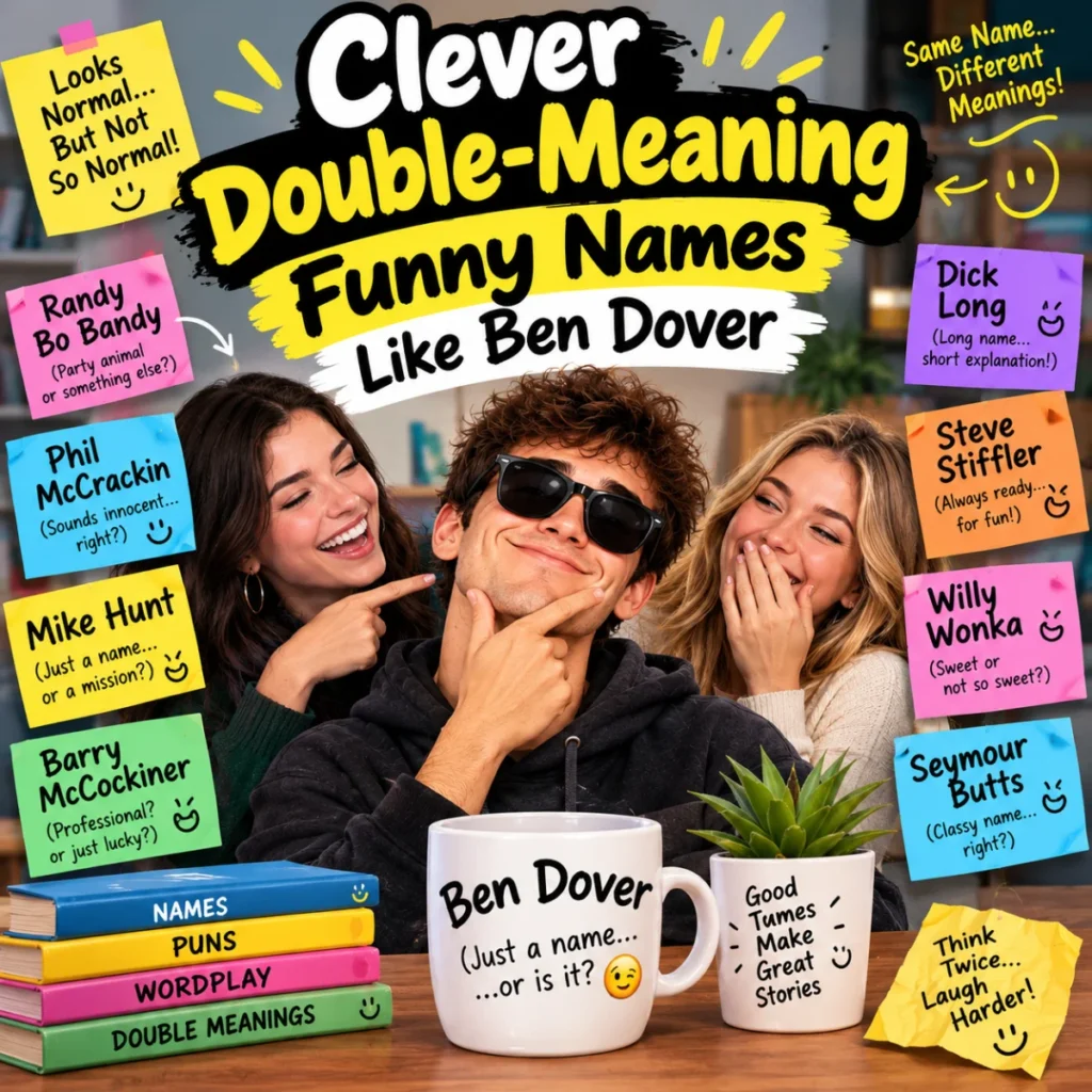 Clever Double-Meaning Funny Name Like Ben Dover