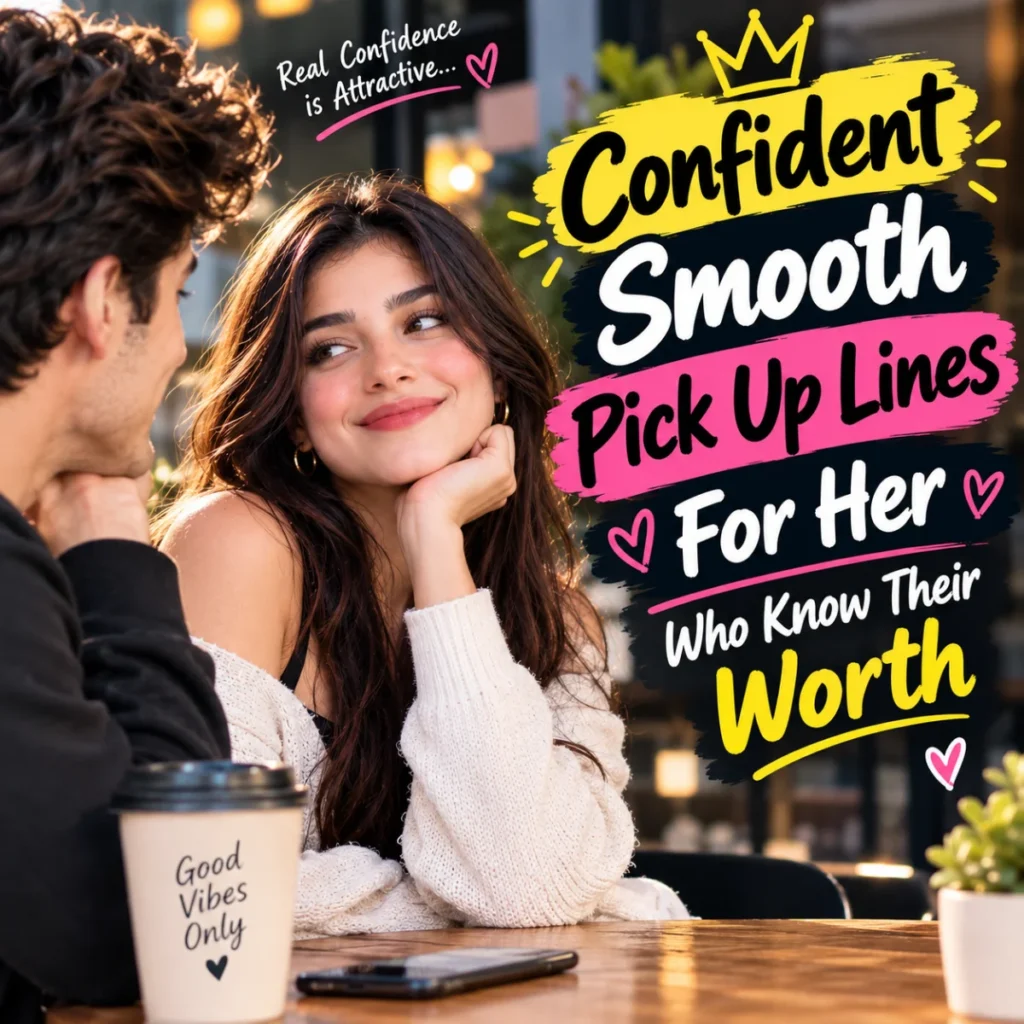 Confident Smooth Pick Up Lines For Her Who Know Their Worth