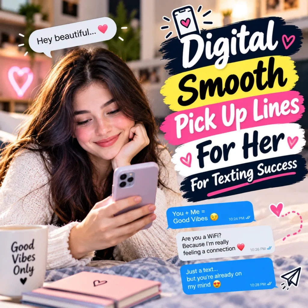 Digital Smooth Pick Up Lines For Her For Texting Success