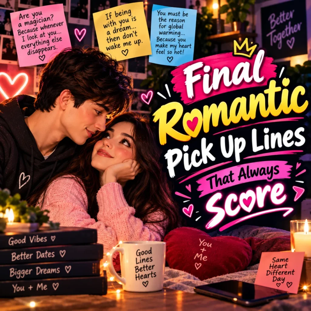 Final Romantic Pick Up Lines That Always Score