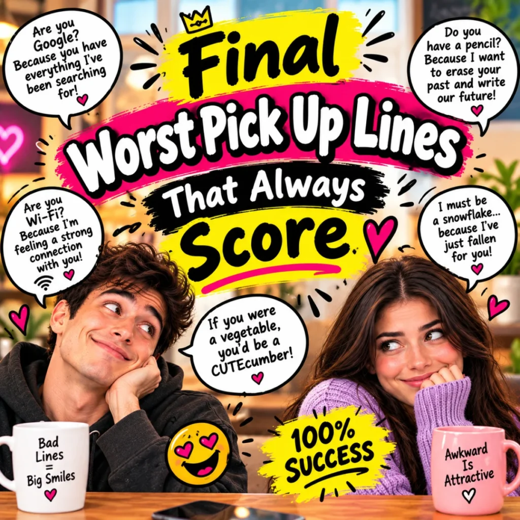 Final Worst Pick Up Lines That Always Score