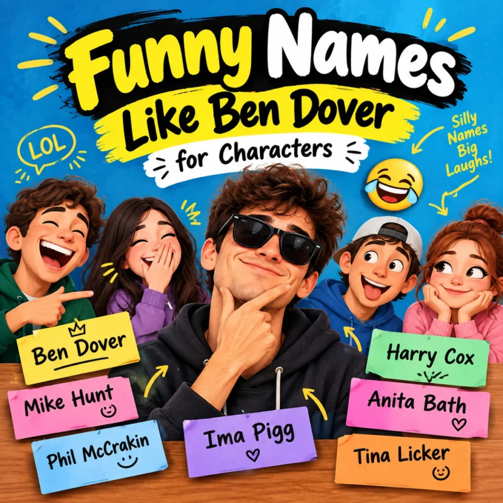 Funny Names Like Ben Dover for Characters